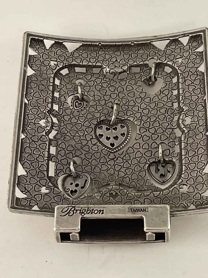 BRIGHTON Diseñador Luz Nocturna - Solo Cubierta - Corazones Flotantes Tono Plateado Metal Amor Foto 2 de 4