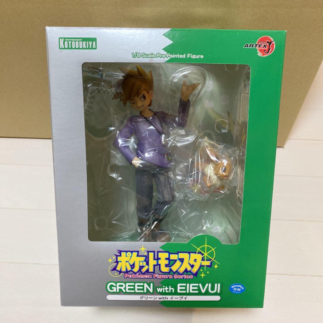 Kotobukiya ARTFX J Pokemon Series Green with Eevee Figure 1 Kotobukiya ARTFX J Pokemon Series Green with Eevee Figure 1