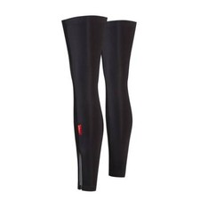Unisex Cycling Leg Warmer Black Bicycle Knee Leg Cooler with Reflective Zipper