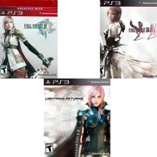 Final Fantasy XIII (Greatest Hits) + XIII-2 + Lightning Returns: XIII PS3 Bundle