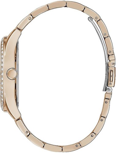 Guess GW0380L3 Women's Stainless Steel Rose Gold Crystallized Glitz Watch - Picture 2 of 4
