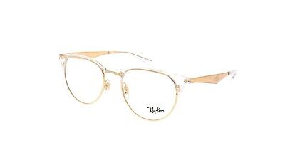 NEW RAY-BAN RB 6396 5762 GOLD CLEAR AUTHENTIC FRAMES EYEGLASSES 53-19 FAST  SHIP | eBay