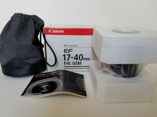 Canon EF 17-40mm f/4 L USM Lens, filter, box, pouch. Hardly used