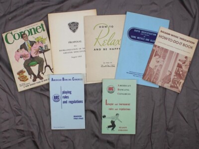Seven Vintage Instructional Booklets - 1940's, 1950's, and 1960's