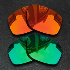 US Orange Green Replacement Lenses For-Oakley Sliver Polarized Anti-Scratch