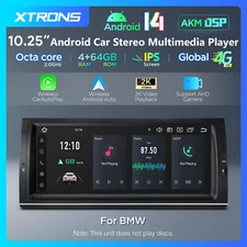 For BMW X5 E53 10.25" Android 14 8-Core 4+64GB Car Stereo Radio GPS CarPlay WIFI