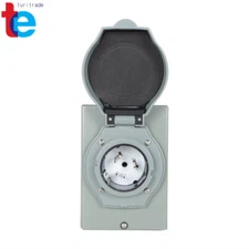 50 AMP Generator Power Inlet Box 3 Prong Generator Cord 250 Volt 12500 Watt