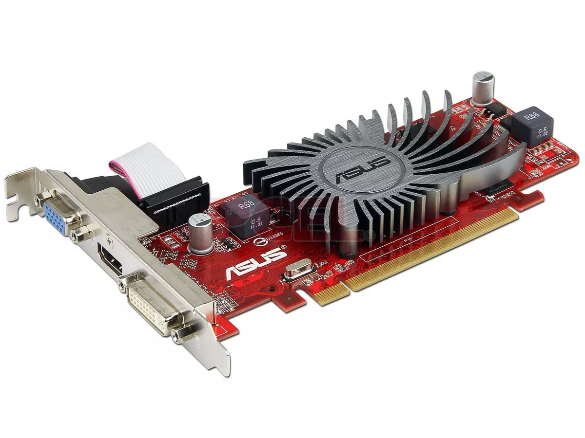 ASUS ATI Radeon HD 5450 EAH5450 SILENT DI 1GD3 LP 1GB DDR3 SDRAM PCI Express