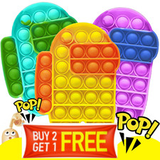 Pop Push Fidget Toy Bubble Sensory Stress Relief Kids Family Games Among us Game