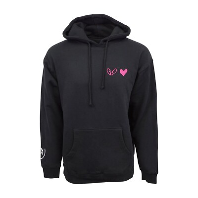 Produit Officiel Yungblud Deadhappy Rose Et Noir Sweat à