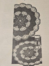 7130 AB Vintage DOILY Pattern to Crochet Reproduction