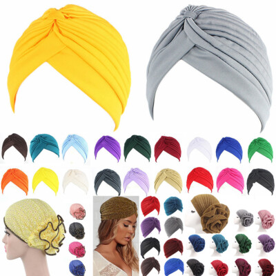 Pack Women Beanie Hat Cancer Chemo Muslim Hair Loss Turban Cap Head Scarf  Wrap