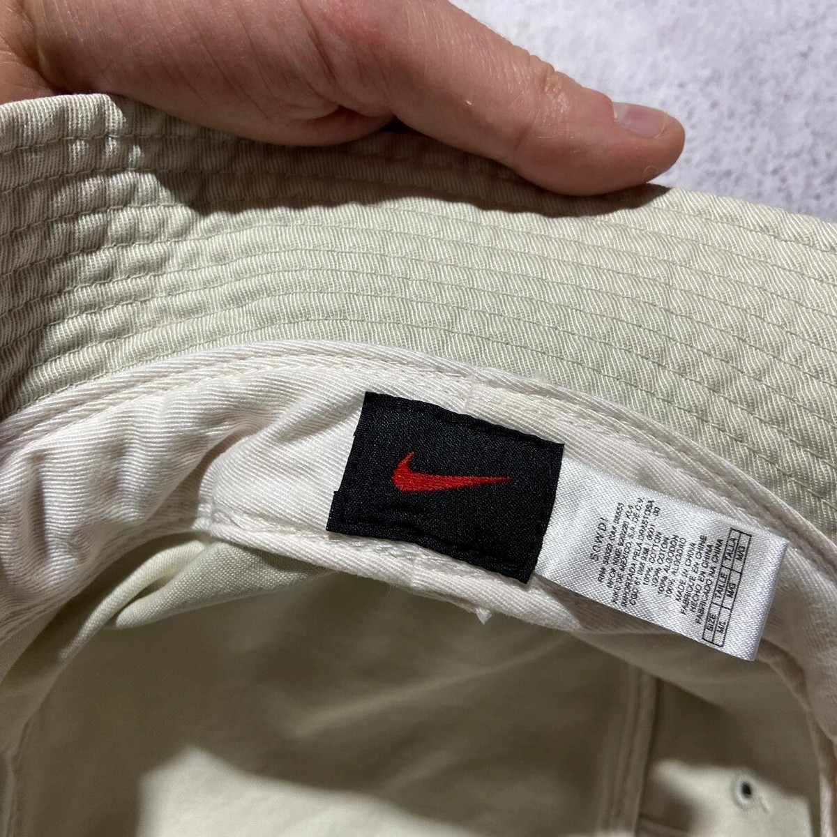 じゅん Vintage 90s Nike Cream Buckle Hat / Panama SIZE OS | eBay