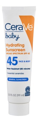 cerave mineral baby sunscreen spf 45