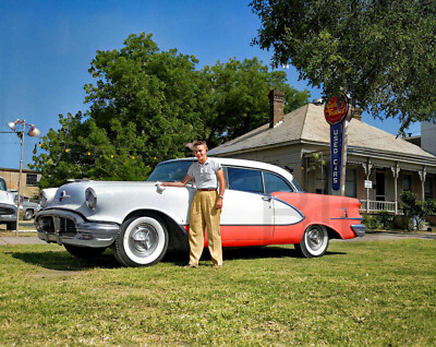 1956 Oldsmobile two tone 1956 Ninety-Eight De Luxe Holiday  14 x 11'' Photo Print