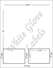 Integrated Label 3 1/2" x 2 3/4" - Two Labels - Made in USA!