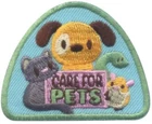 Girl Boy Cub CARING FOR PETS Pet Care For Dog Fun Patches Badges SCOUT GUIDE