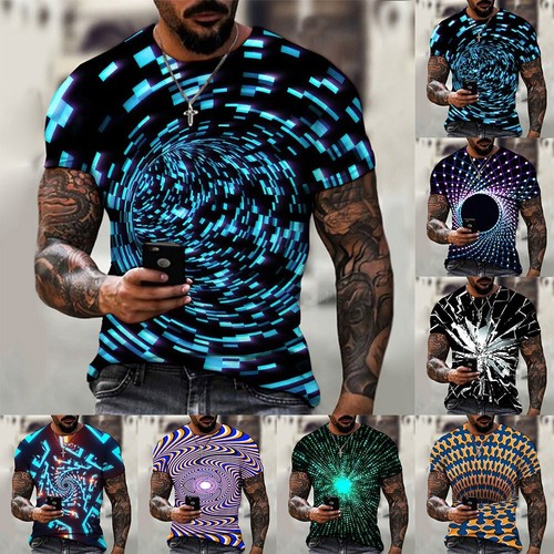 Tee Shirt Homme Casual Chic Respirant 3D Imprimé Sport
