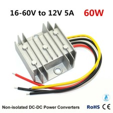 DC 16-60V to 12V 5A 60W power converter wide voltage waterproof step-down module