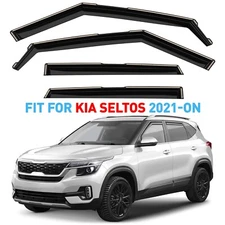 Rain Guards Vent Visors Shade for 2021-2025 Kia Seltos