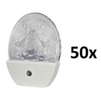 Heitech 50X Led Nachtlicht Mit Sensor Und Farbwechsler Notlicht Lampe Leuchte