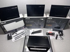 LOT OF 4 ASUS RT-AC68U AC1900 Gigabit Wireless AC Router FOR PARTS