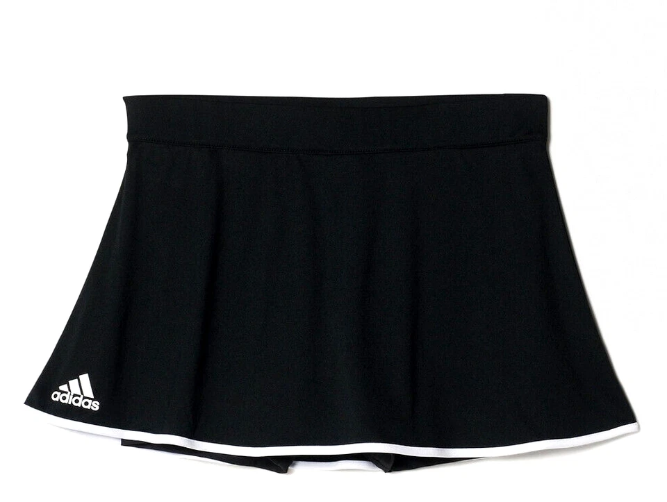 Adidas Damen Tennis Rock mit Hose 2in1 Skort Sport Laufrock schwarz/weiß XS S M - Bild 4 von 4