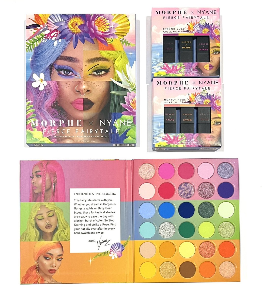 Morphe X Nyane FIERCE FAIRYTALE Palette & BEYOND BOLD + NEARLY
