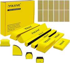 Hand Sanding Block Set Of 7 Rectangle Sanding Blocks Auto Body With 20pcs Hook