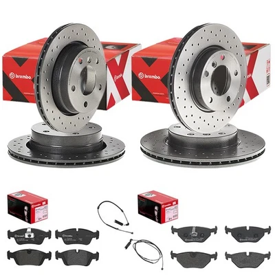 Brembo Sport Ensemble De Freins Avant + Arrière Compatible Avec BMW 3 E46 - Photo 1/4