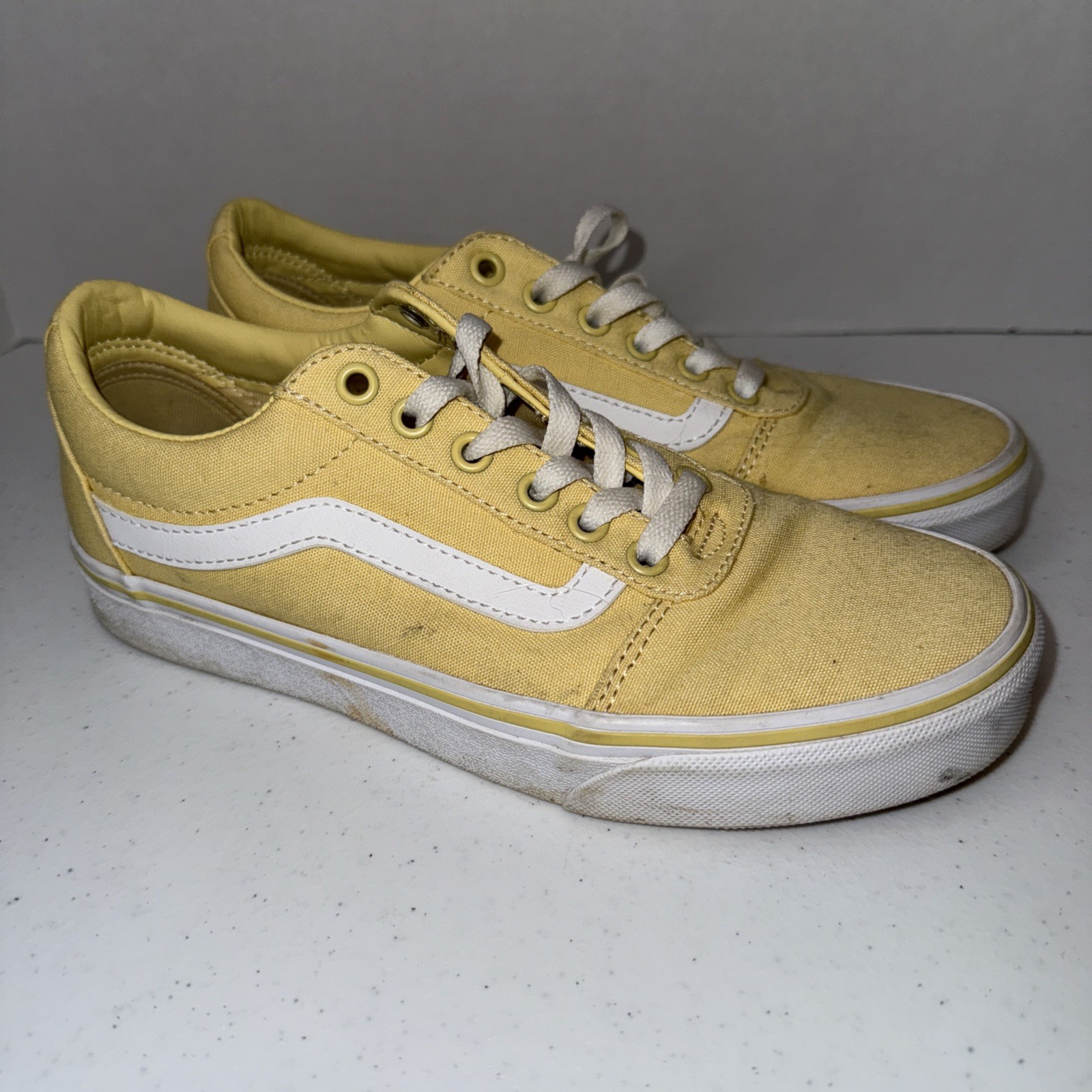 Vans Old Skool Yellow Women’s Size 8 Good Overall Condition 🔥 thumbnail 3