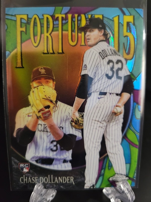 2025 Topps Chrome Update- Rookies Chase Dollander Fortune 15 #F15-21 (RC)