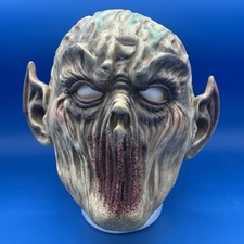 Vintage Latex Demon Vampire Mask Horror Prop Bloody Mouth Scary Halloween