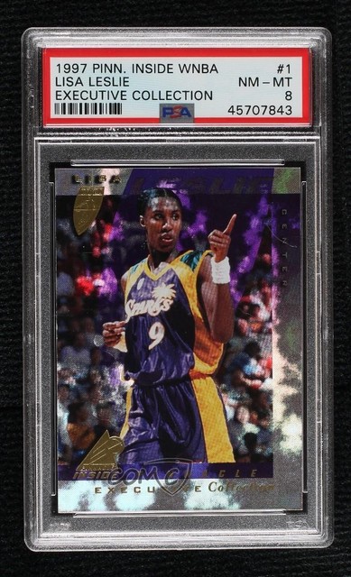 1997 Pinnacle Inside WNBA Executive Collection Lisa Leslie PSA 8 Rookie RC HOF