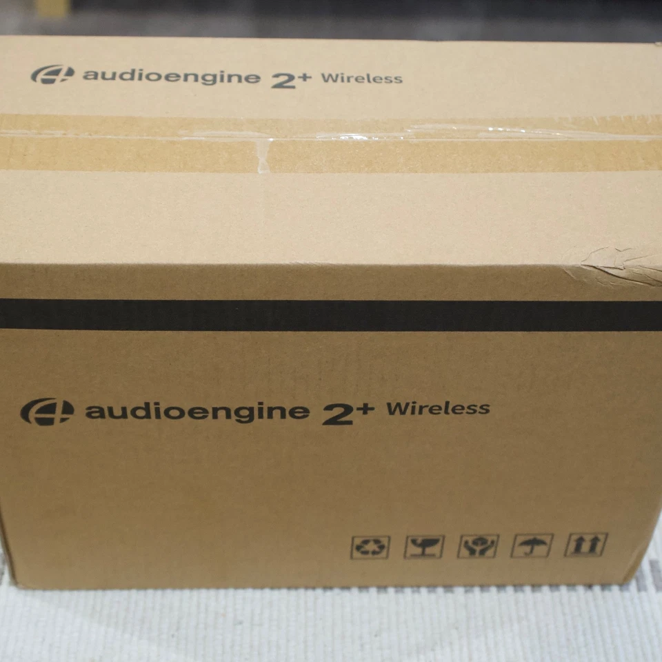 Audioengine A2+ Wireless Bluetooth Speakers Black w/ Kanto Steel Stands - New - Image 4 of 4