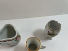 Vintage Japanese Porcelain Miniature Clover-Shaped/Mini Mug & Eggshell Vases — photo 3