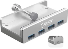 ORICO 4x USB 3.0 Hub - Aluminum Desktop Clamp Design, Powered USB Hub