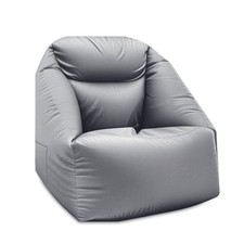 LUMALAND Fauteuil AIR Gonflable Intérieur Extérieur Piscine Camping Gris