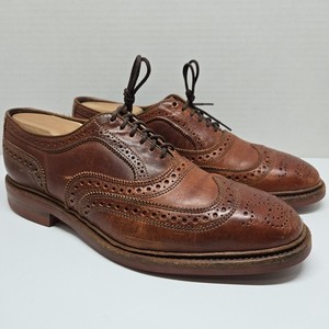 Allen Edmonds Mens McTavish Wingtip Oxford Shoes Tan Leather 7.5 D Allen Edmonds Mctavish | eBay main image 3