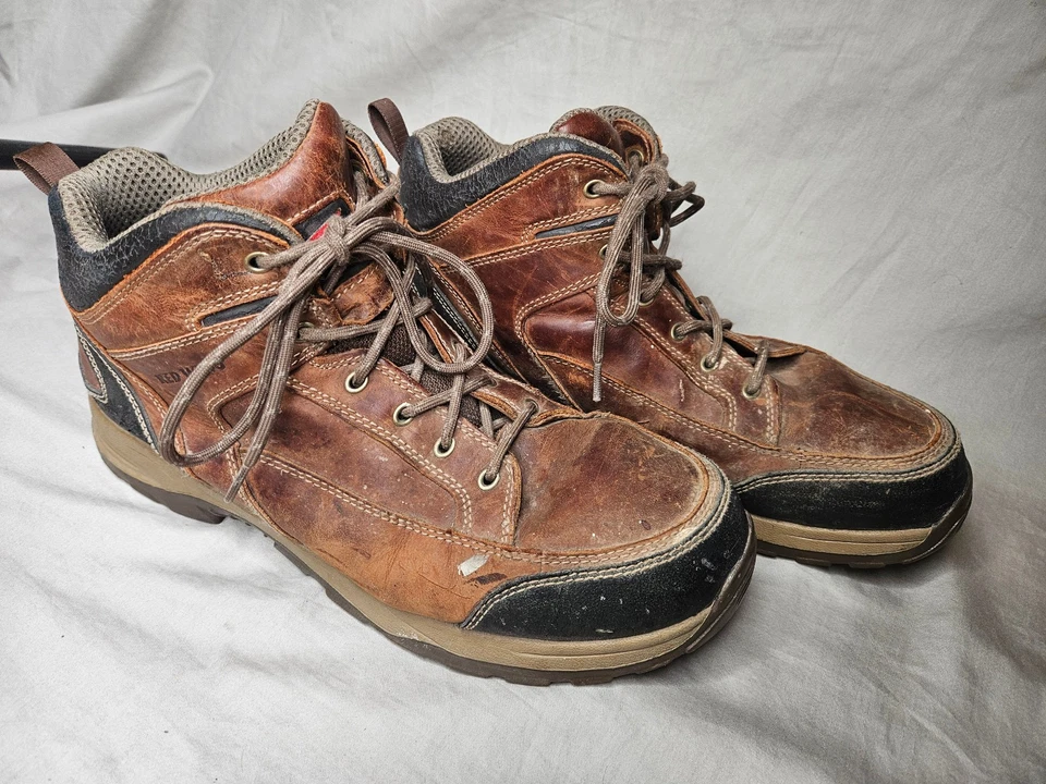 Botas de Trabajo Red Wing Puntera de Acero para Hombres 11.5 Cuero Marrón Resistente al Deslizamiento Zapato de Seguridad Foto 2 de 4