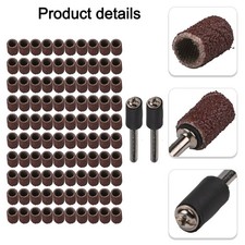 Levigatrice a tamburo 100 pezzi 1/4 di pollice 80 grana cerchio levigatrice con