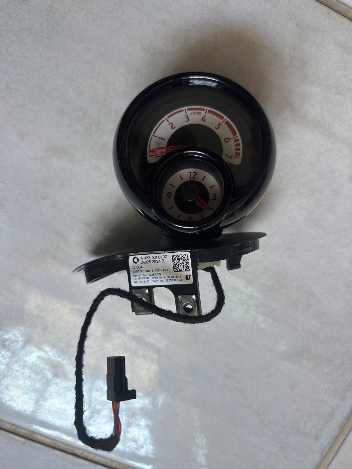 CONTAGIRI E OROLOGIO SMART 453 Con cover Nera