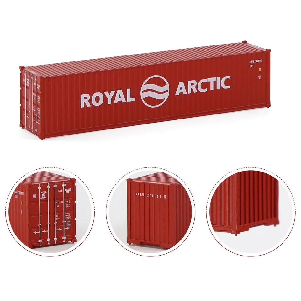 Evemodel N Scale 1:160 40ft Shipping Container 40' Cargo Box with Magnets - Image 3 of 4