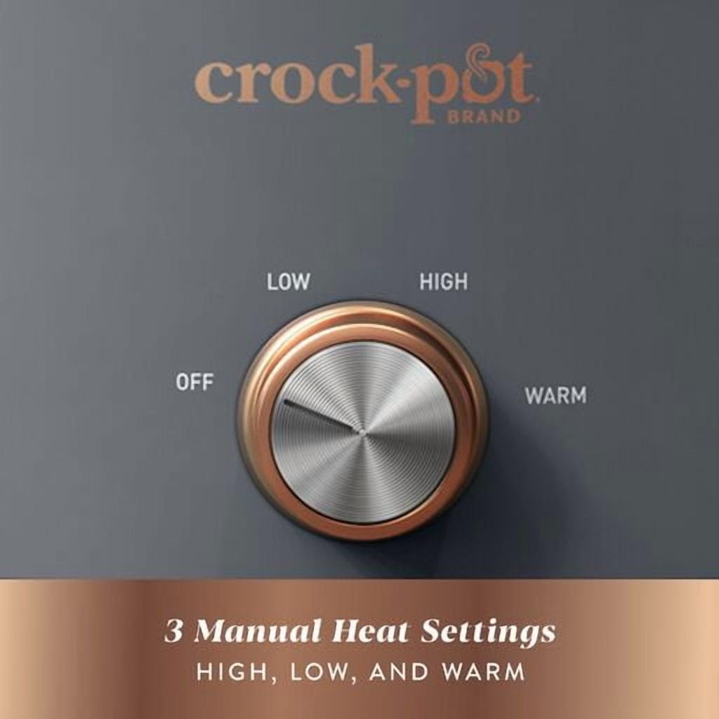Crock-Pot Manual 7-Quart Slow Cooker, Mussel Grey