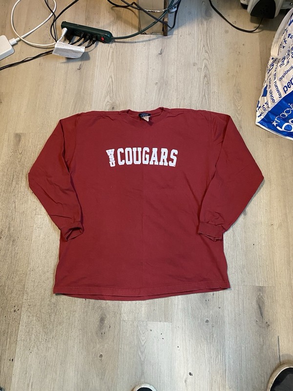 Vintage 90s Washington State University Cougars Long Sleeve JanSport T Shirt XL