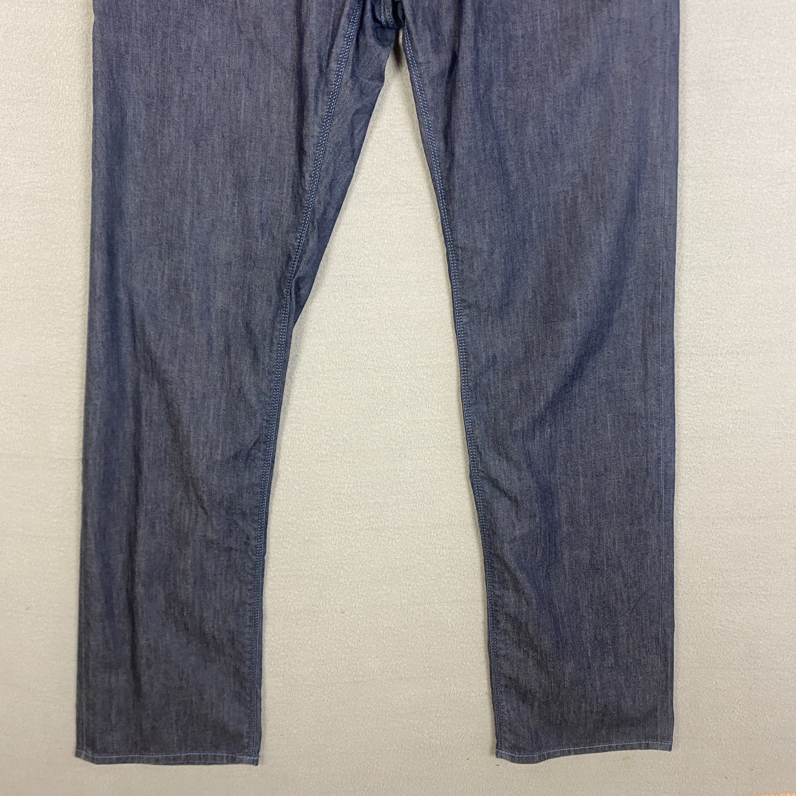 Hugo Boss Maine Trousers Mens W34 L32 Blue Grey Stretch Straight Leg thumbnail 4