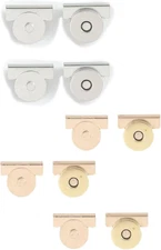 10Pair Snap Buttons No-Sewing Clip Closures Metal Seamless Magnetic Buckle Clasp