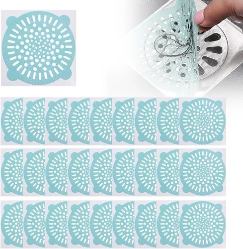 Drain Hole Hair Collector, Shower Drain Cover Hair Catcher Floor Drain Sticker
