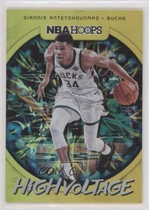 2019-20 Panini NBA Hoops High Voltage Giannis Antetokounmpo #11