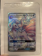 Pokémon TCG Alolan Ninetales GX Hidden Fates SV53/SV94 Holo Full Art Ultra Rare